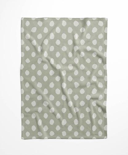 Large Dot Velveteen Fleece Blanket