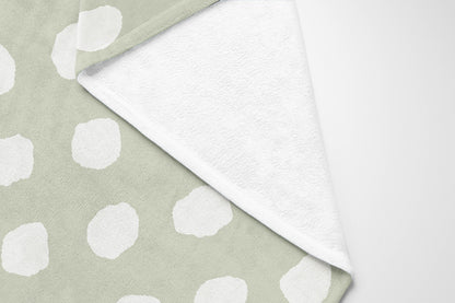 Large Dot Velveteen Fleece Blanket