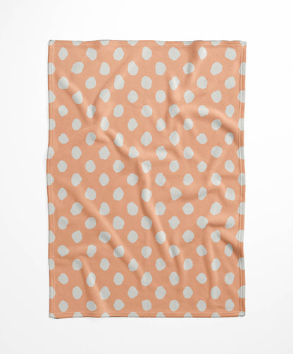 Large Dot Velveteen Fleece Blanket