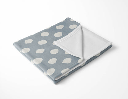 Large Dot Velveteen Fleece Blanket