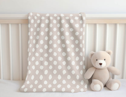 Large Dot Velveteen Fleece Blanket