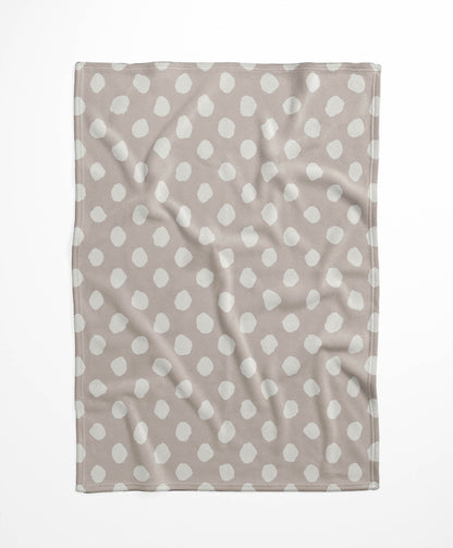 Large Dot Velveteen Fleece Blanket