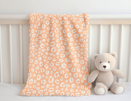 Leopard Play Velveteen Fleece Blanket