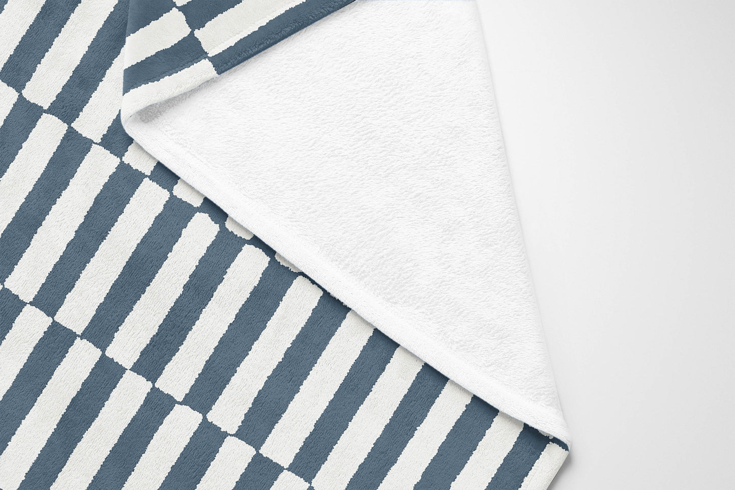 Off Stripe Velveteen Fleece Blanket