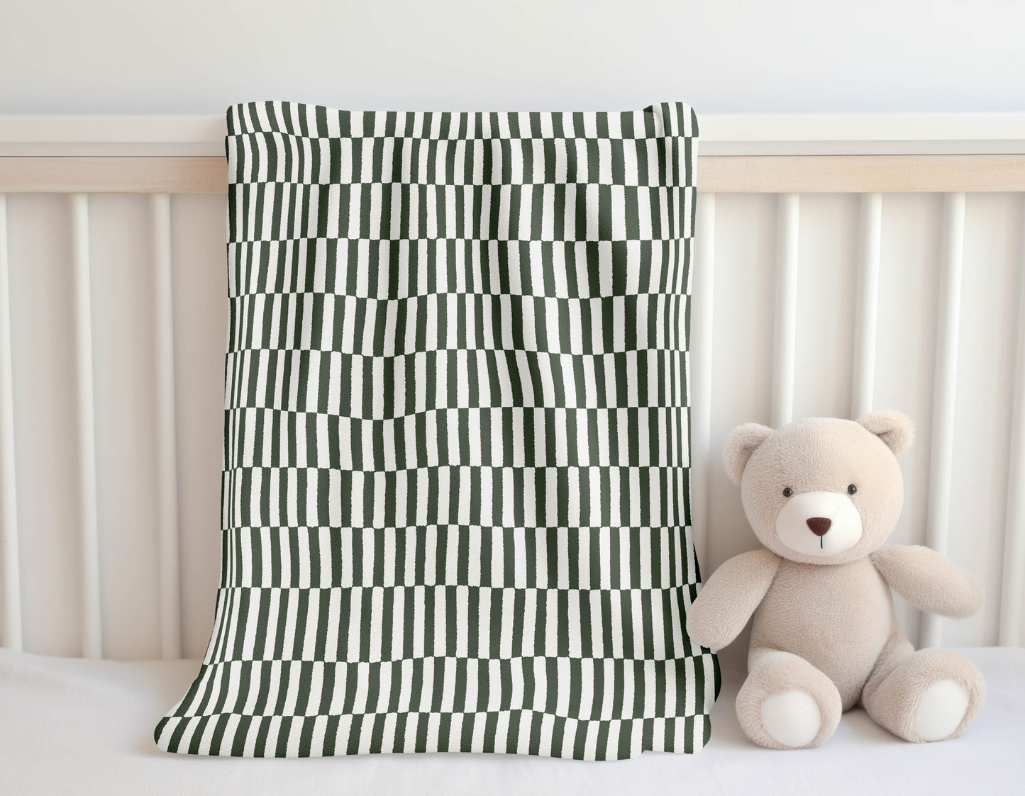 Off Stripe Velveteen Fleece Blanket