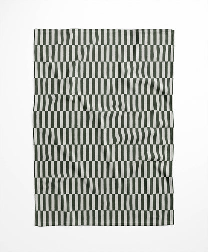 Off Stripe Velveteen Fleece Blanket