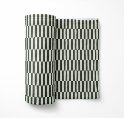 Off Stripe Velveteen Fleece Blanket