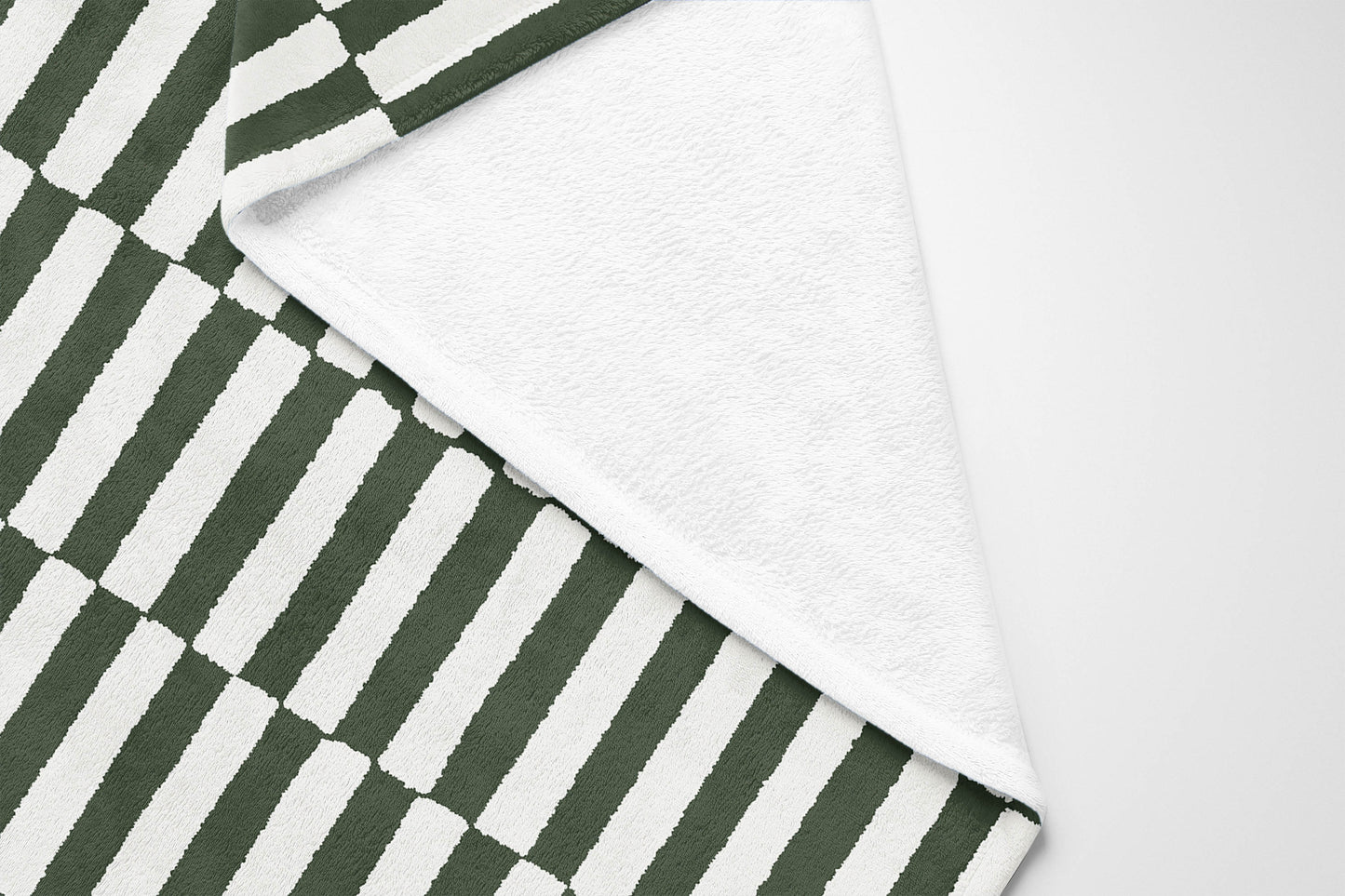 Off Stripe Velveteen Fleece Blanket