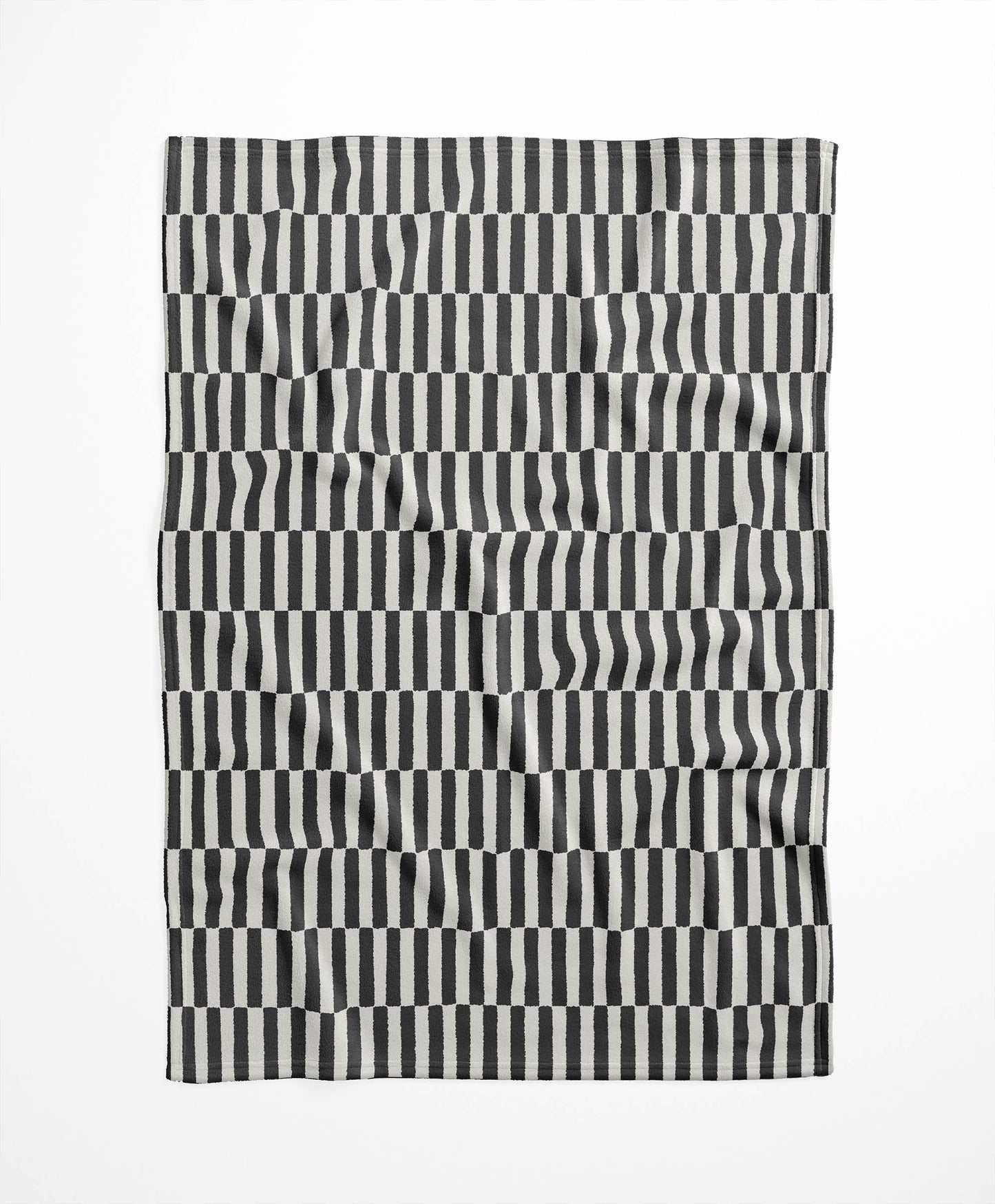 Off Stripe Velveteen Fleece Blanket