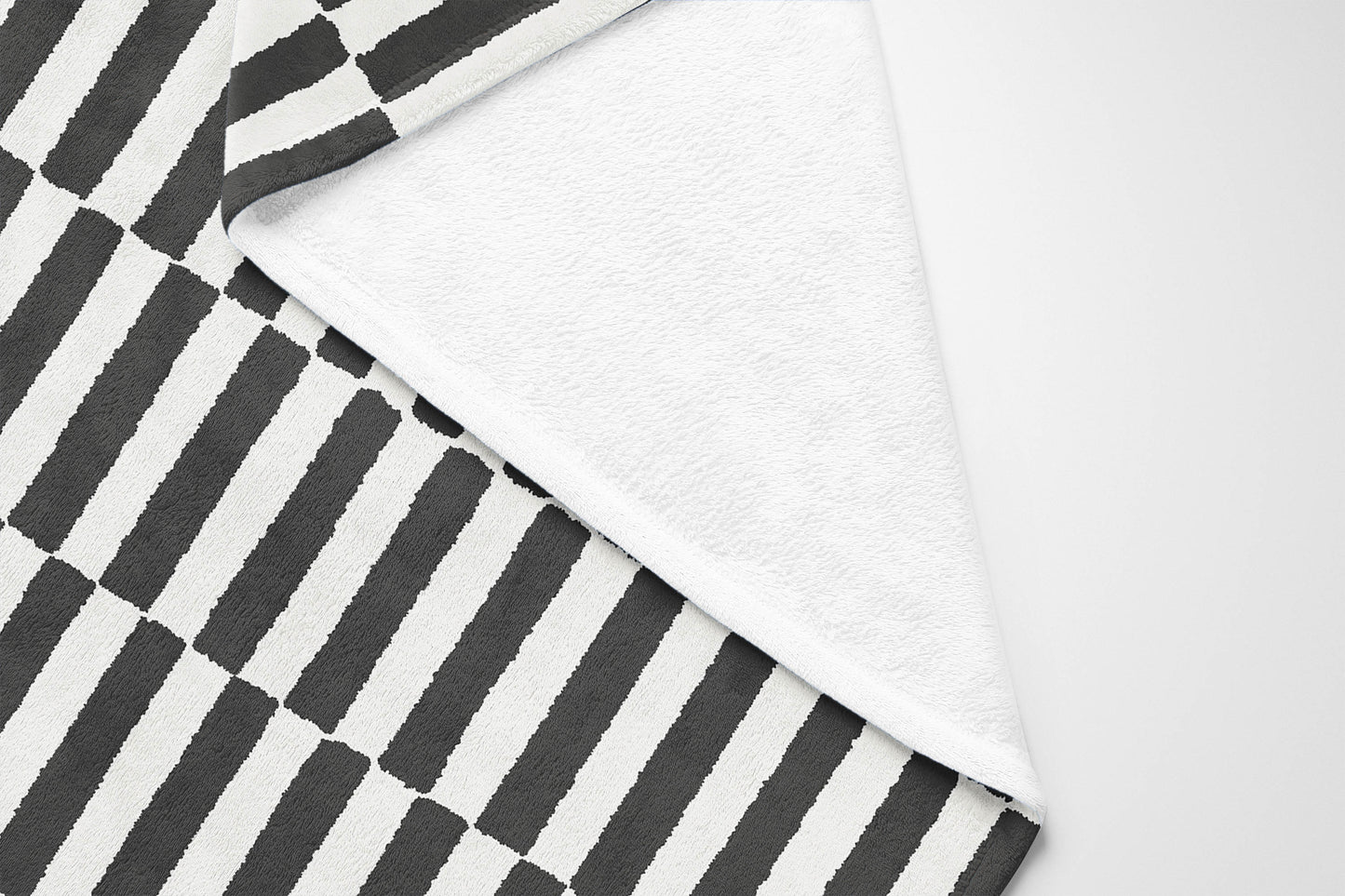 Off Stripe Velveteen Fleece Blanket