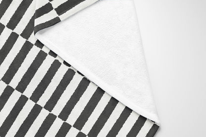 Off Stripe Velveteen Fleece Blanket