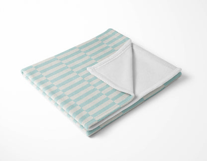 Off Stripe Velveteen Fleece Blanket