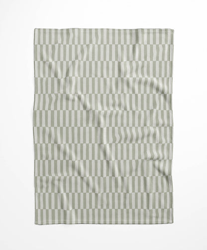 Off Stripe Velveteen Fleece Blanket