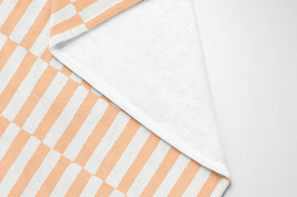 Off Stripe Velveteen Fleece Blanket