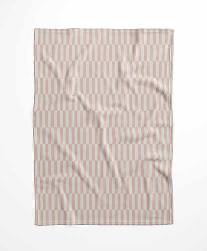 Off Stripe Velveteen Fleece Blanket