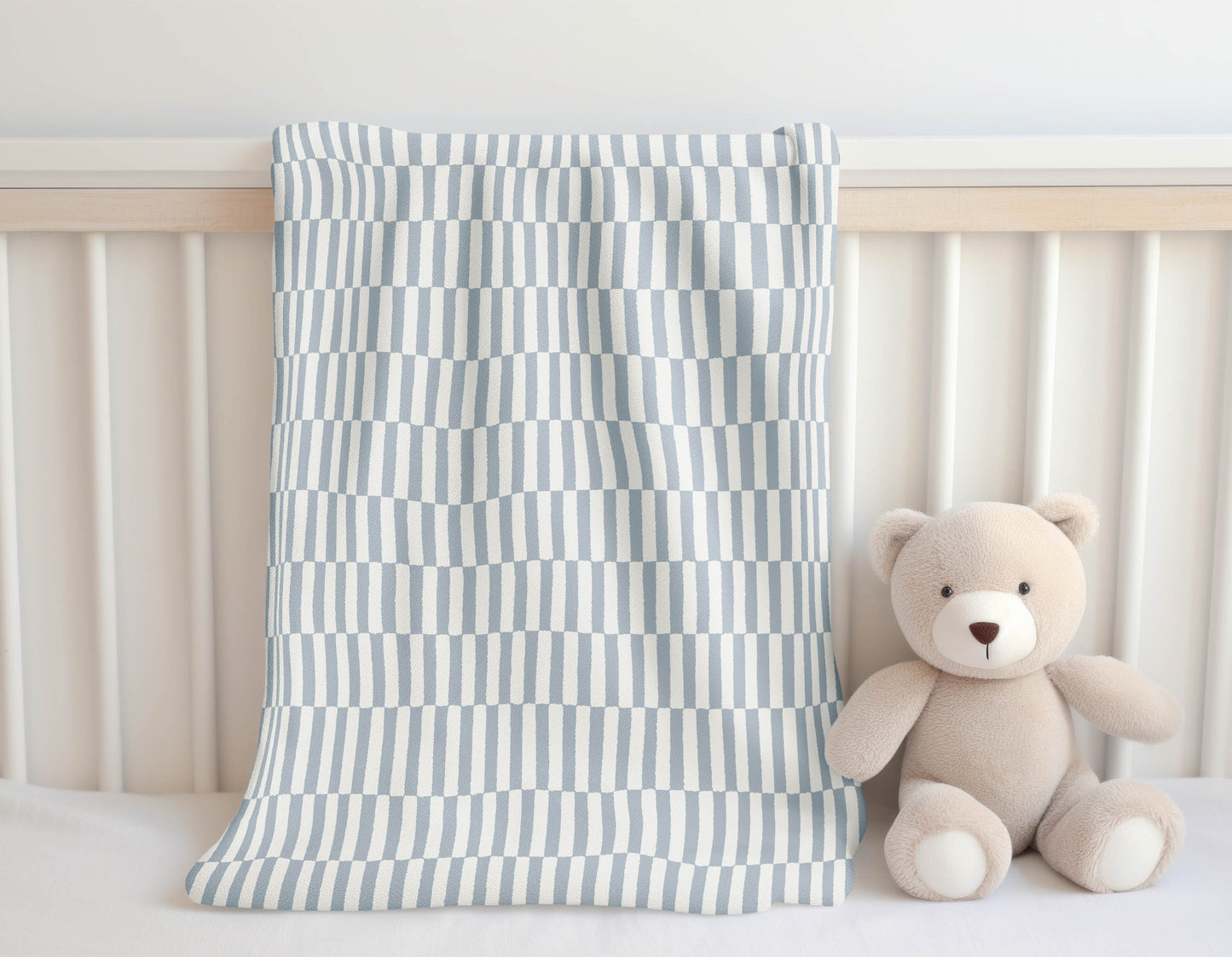 Off Stripe Velveteen Fleece Blanket