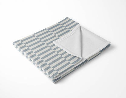 Off Stripe Velveteen Fleece Blanket