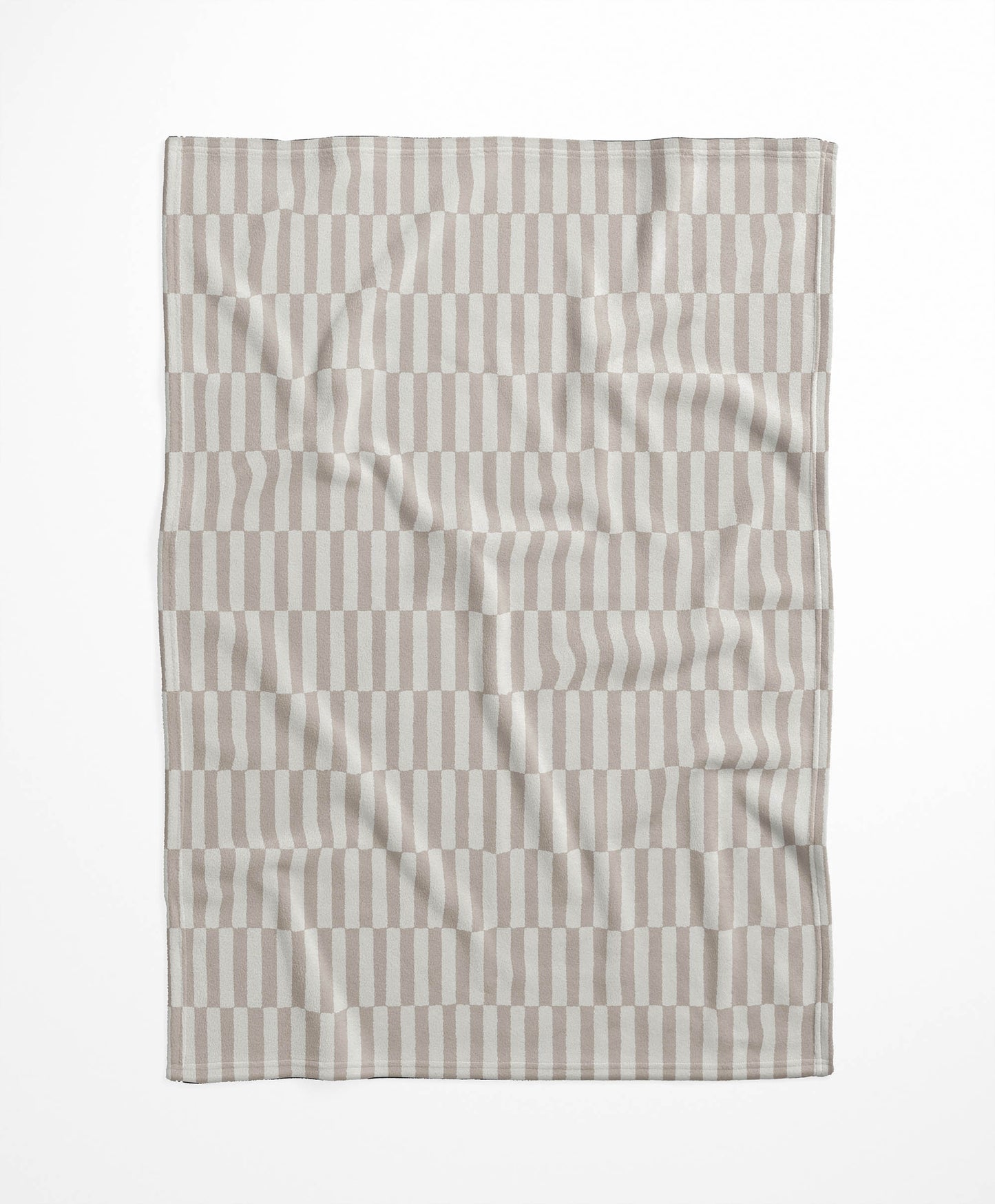 Off Stripe Velveteen Fleece Blanket