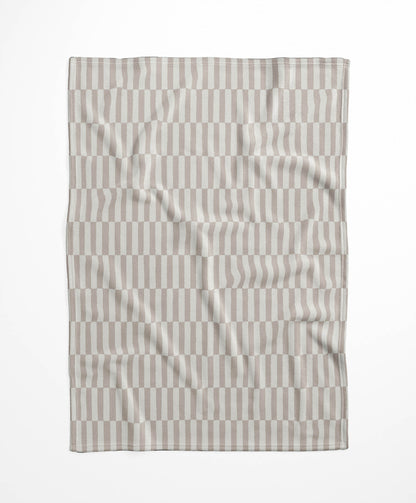 Off Stripe Velveteen Fleece Blanket
