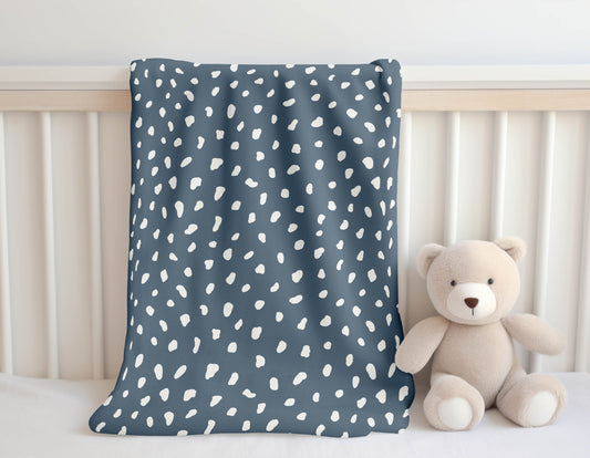 Paint Drop Velveteen Fleece Blanket