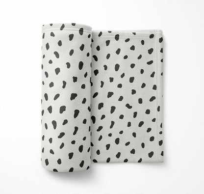 Paint Drop Velveteen Fleece Blanket