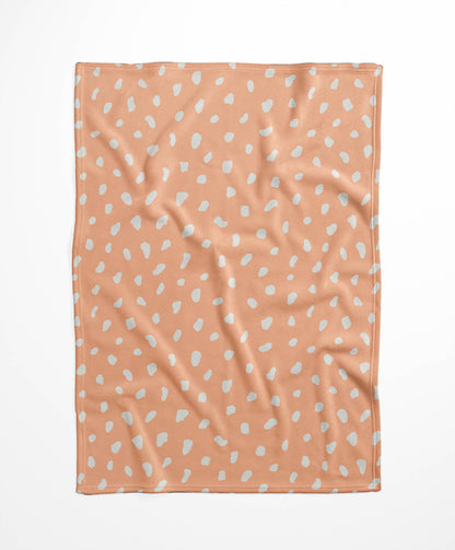 Paint Drop Velveteen Fleece Blanket