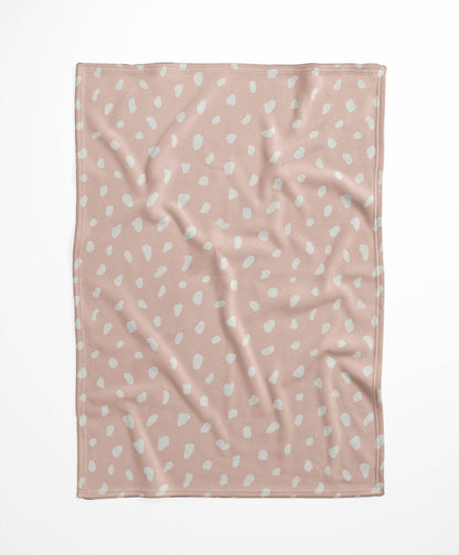 Paint Drop Velveteen Fleece Blanket