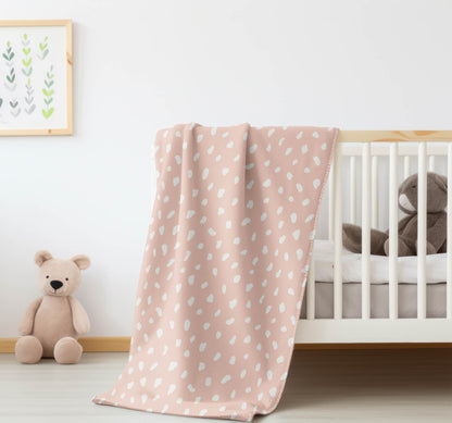 Paint Drop Velveteen Fleece Blanket