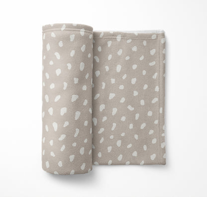 Paint Drop Velveteen Fleece Blanket