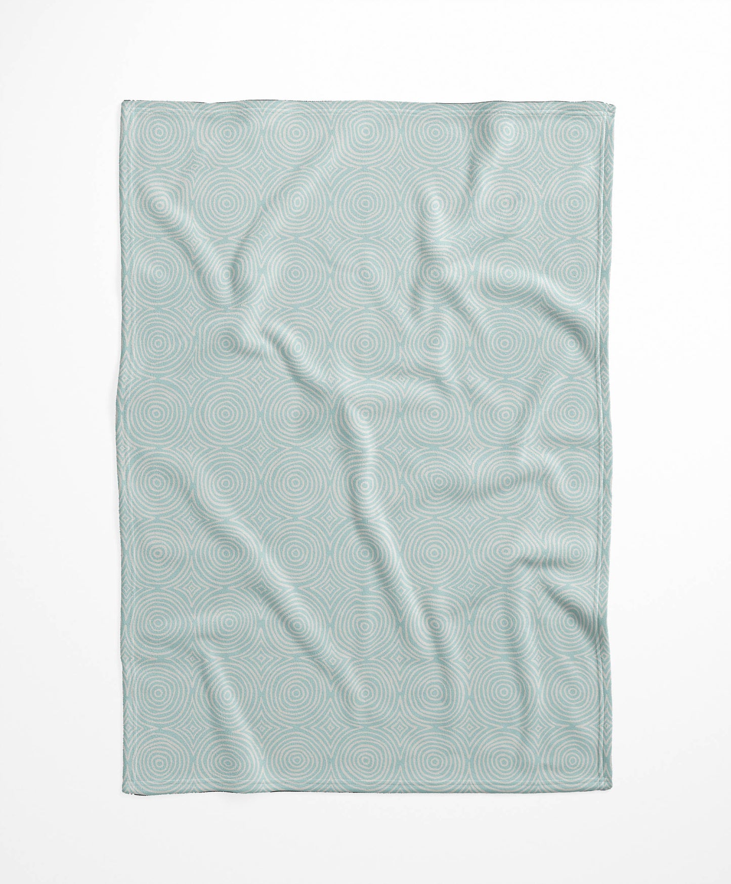 Rolling Circles Velveteen Fleece Blanket