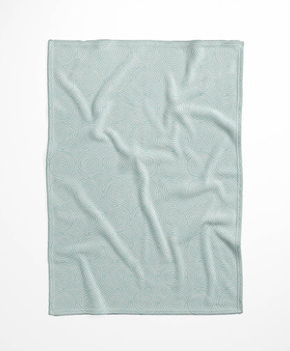 Rolling Circles Velveteen Fleece Blanket