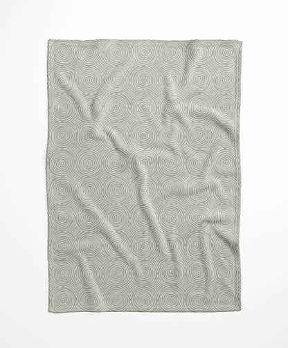 Rolling Circles Velveteen Fleece Blanket