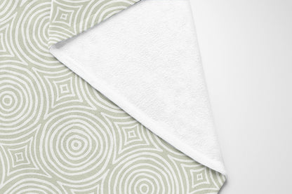 Rolling Circles Velveteen Fleece Blanket