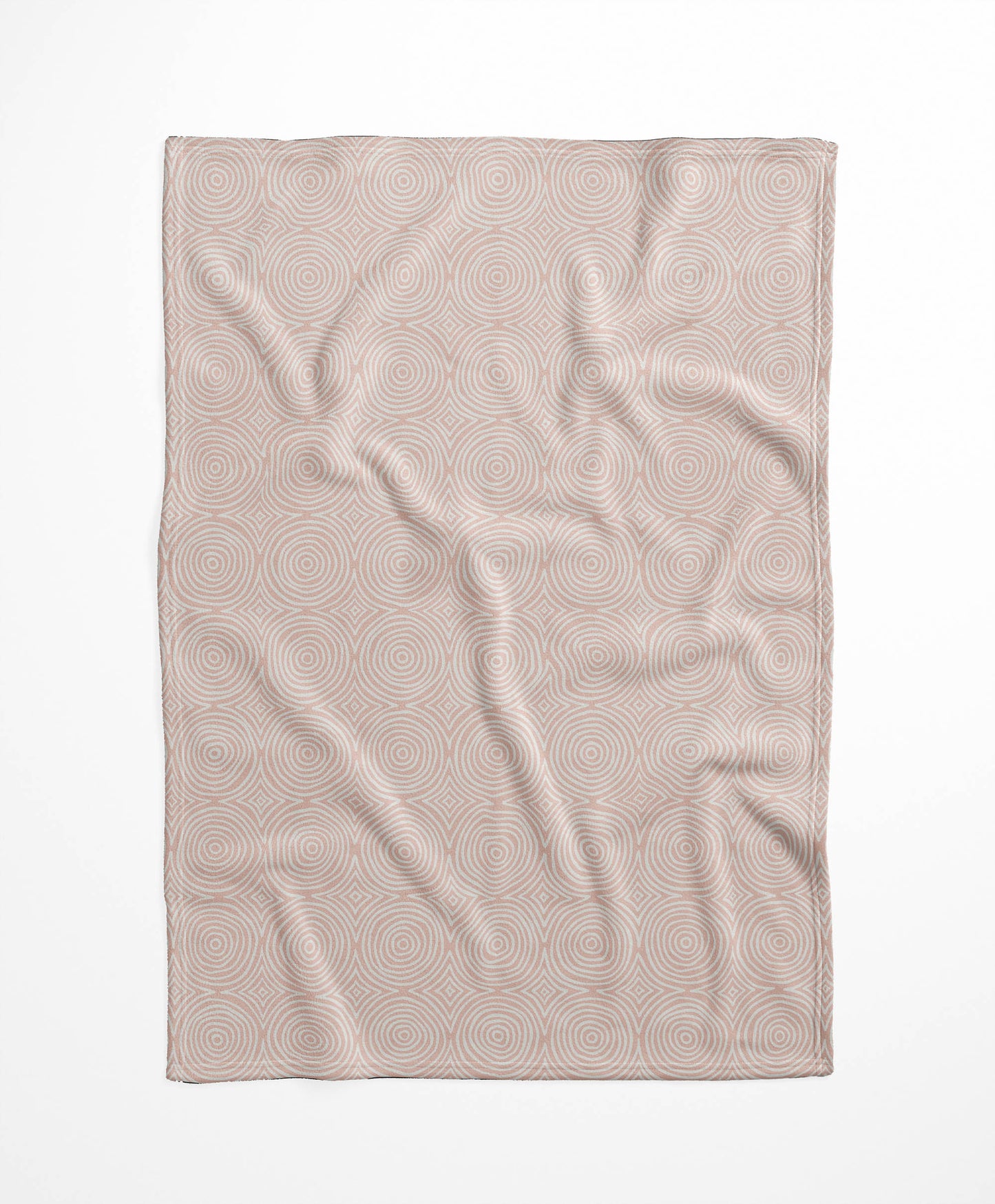 Rolling Circles Velveteen Fleece Blanket