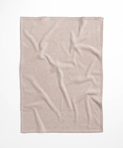 Rolling Circles Velveteen Fleece Blanket
