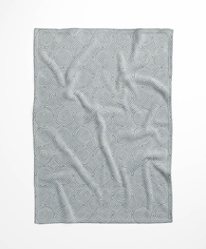 Rolling Circles Velveteen Fleece Blanket