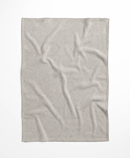 Rolling Circles Velveteen Fleece Blanket