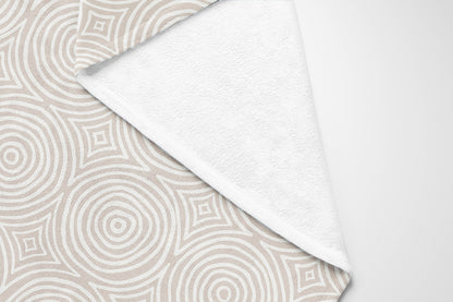 Rolling Circles Velveteen Fleece Blanket
