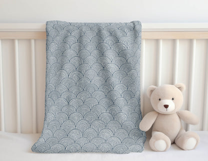 Rolling Humps Velveteen Fleece Blanket
