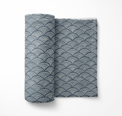 Rolling Waves Velveteen Fleece Blanket