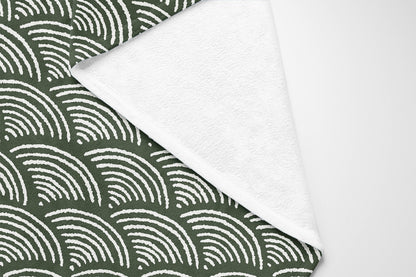 Rolling Waves Velveteen Fleece Blanket