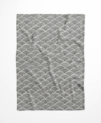 Rolling Waves Velveteen Fleece Blanket