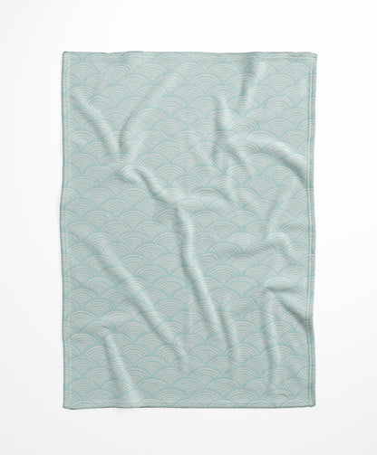 Rolling Waves Velveteen Fleece Blanket