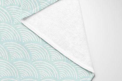 Rolling Waves Velveteen Fleece Blanket