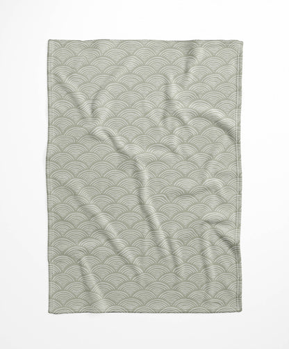 Rolling Waves Velveteen Fleece Blanket