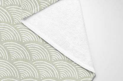 Rolling Waves Velveteen Fleece Blanket