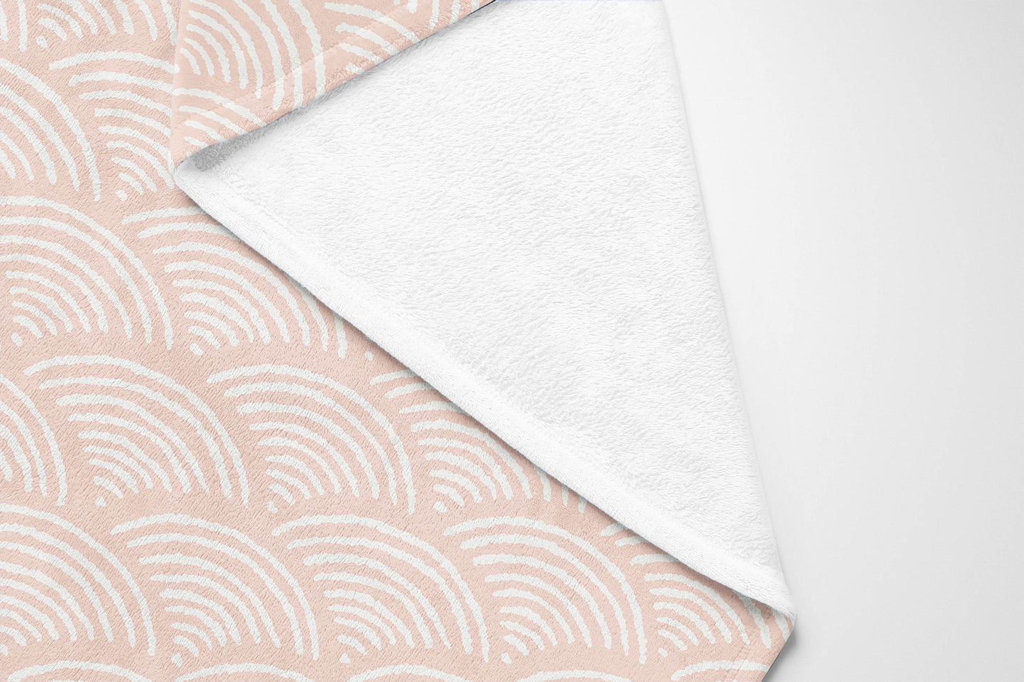 Rolling Waves Velveteen Fleece Blanket