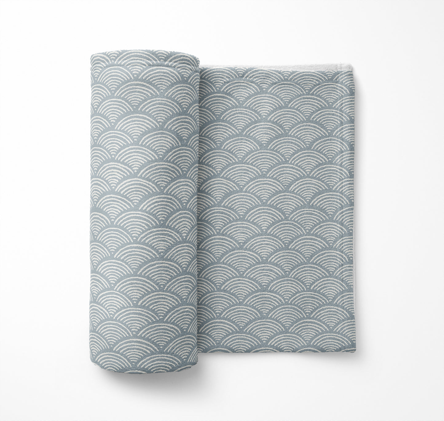 Rolling Waves Velveteen Fleece Blanket