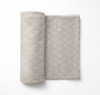 Rolling Waves Velveteen Fleece Blanket