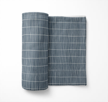 Snow Fence Velveteen Fleece Blanket